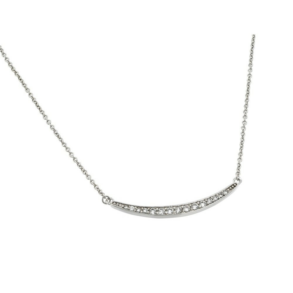 NWT 925 Sterling Silver Curved Cresent Pendant